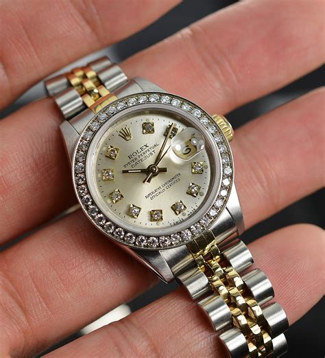 rolex women datejust diamond|rolex datejust 26mm diamond bezel.